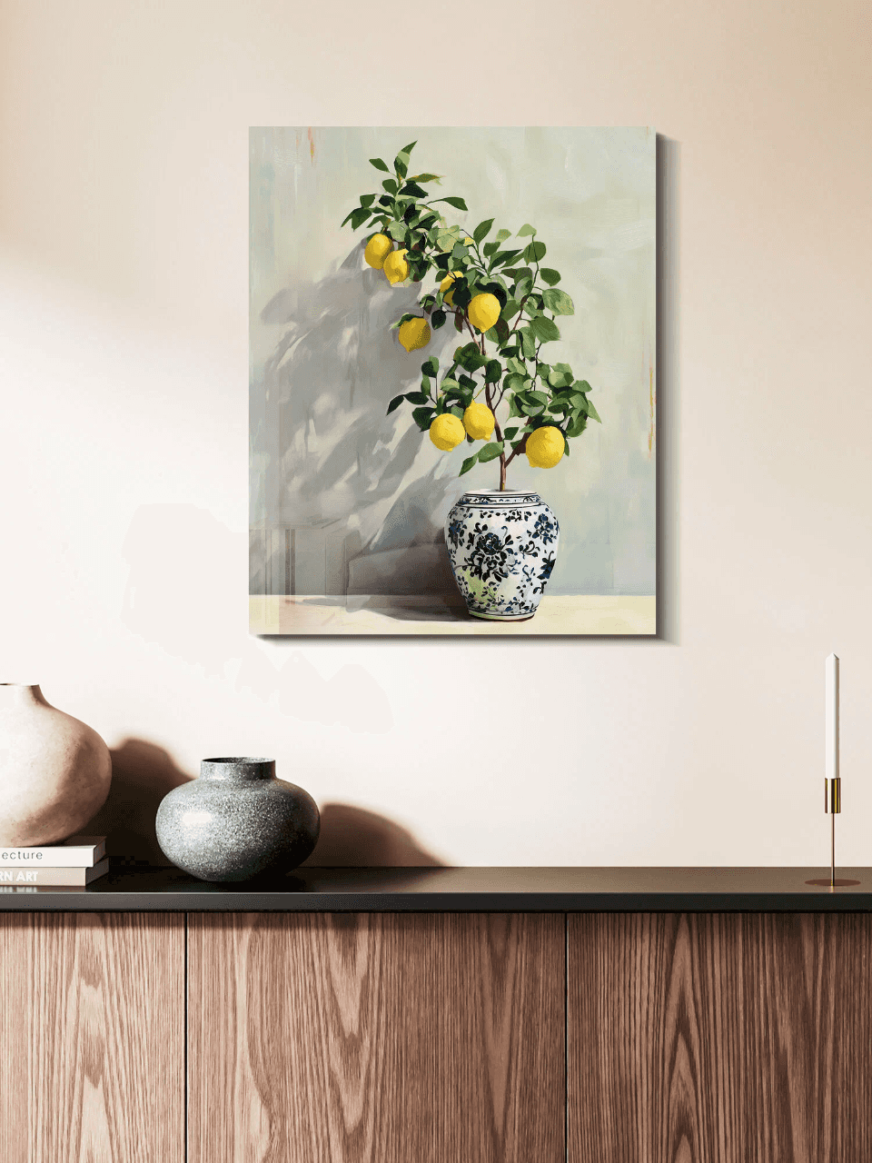 Картина Postermarket "Лимонное дерево" стекло, цифровая печать, 40х50 см