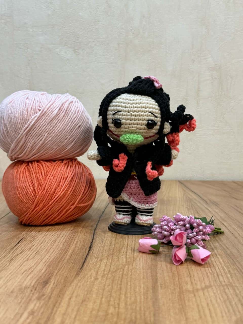 Вязаная игрушка Незуко Камадо