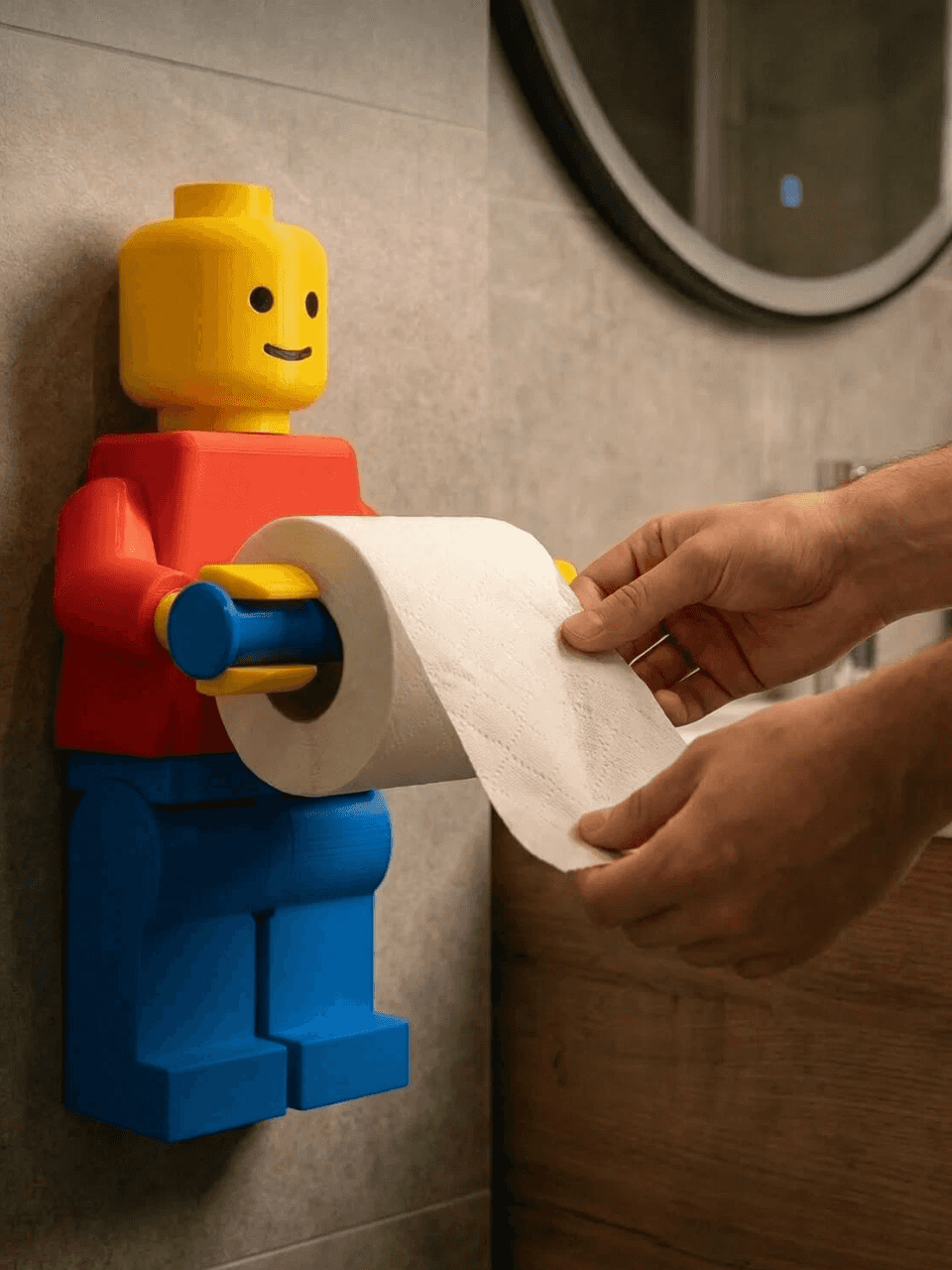 Держатель для туалетной бумаги Lego man